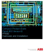 Preview for 1 page of ABB PP882 Hardware And Installation Manual