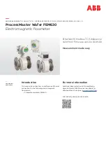 ABB ProcessMaster FEM630 Instruction Manual предпросмотр