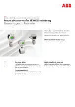 ABB ProcessMaster FEM630 Operating Instructions Manual предпросмотр