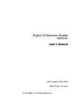 Предварительный просмотр 3 страницы ABB RDIO-01 User Manual