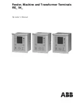 ABB RE 54 Operator'S Manual preview
