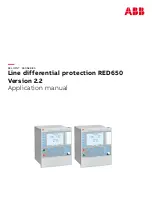 ABB RED650 Applications Manual preview