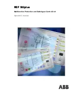 Предварительный просмотр 1 страницы ABB REF 542plus Operator'S Manual