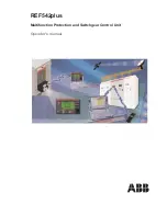 ABB REF542plus Operator'S Manual предпросмотр