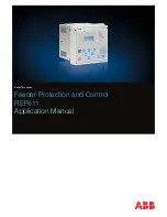 ABB REF611 Applications Manual preview