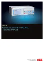 ABB REG650 ANSI Technical Manual предпросмотр