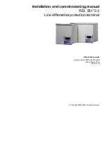 ABB REL 551 2.3 Series Installation And Comissioning Manual preview