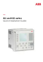 ABB Relion 611 Series Quick Installation Manual preview