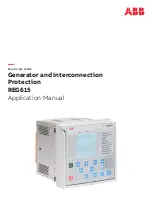 ABB Relion 615 series Applications Manual preview