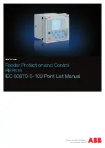 ABB Relion 615 series List Manual preview