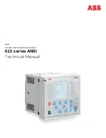 Предварительный просмотр 1 страницы ABB Relion 615 series Technical Manual