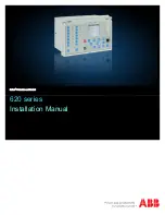 ABB Relion 620 Series Installation Manual preview