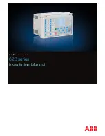 ABB Relion 620 Series Installation Manuals preview