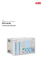 ABB Relion 620 Series Technical Manual preview