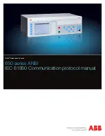 ABB Relion 650 series ANSI Manual preview