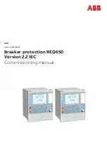 Preview for 1 page of ABB RELION 650 SERIES Commissioning Manual