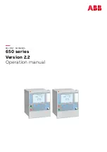 ABB RELION 650 SERIES Operation Manual предпросмотр