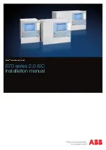 ABB Relion 670 2.0 IEC Series Installation Manual preview