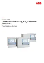 ABB Relion 670 series Application Manual preview