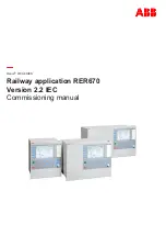 Preview for 1 page of ABB Relion 670 series Commissioning Manual