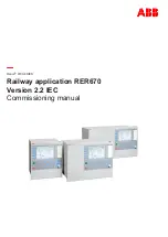 Предварительный просмотр 1 страницы ABB Relion 670 series Commissioning Manual