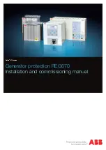 Preview for 1 page of ABB Relion 670 series Installation And Commissioning Manual