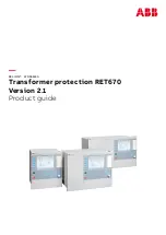 Preview for 1 page of ABB Relion 670 series Product Manual