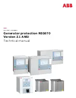 ABB Relion 670 series Technical Manual preview