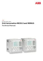 Предварительный просмотр 1 страницы ABB Relion REC615 Technical Manual