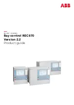 Preview for 1 page of ABB Relion REC670 Product Manual