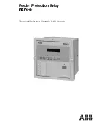 Preview for 1 page of ABB RELION REF610 Technical Reference Manual