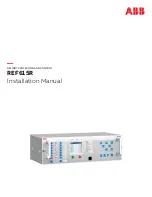 Preview for 1 page of ABB RELION REF615R Installation Manual