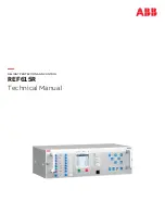 Предварительный просмотр 1 страницы ABB RELION REF615R Technical Manual