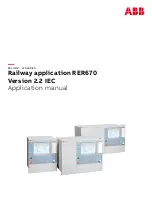 ABB RELION RER670 Applications Manual preview