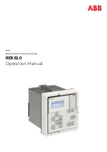 ABB Relion REX610 Operation Manual предпросмотр