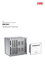 ABB RELION REX640 Operation Manual preview