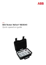 Предварительный просмотр 1 страницы ABB RELION REX640 Quick Operation Manual