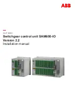 Preview for 1 page of ABB Relion SAM600-IO Installation Manual