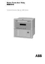 Предварительный просмотр 1 страницы ABB REM 610 Technical Reference Manual