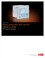 ABB REM615 ANSI Product Manual preview