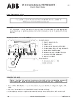 Предварительный просмотр 1 страницы ABB RER601 Quick Start Manual