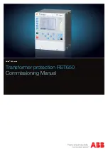 Preview for 1 page of ABB ret650 Commissioning Manual