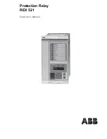 ABB REX 521 Operator'S Manual предпросмотр