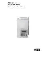 Preview for 1 page of ABB REX 521 Technical Reference Manual, General
