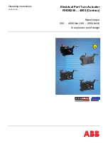 ABB RHDE1250 Operating Instructions Manual preview