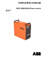 Preview for 1 page of ABB RPB 320 Instruction Manual