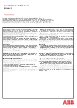 ABB SACE Emax 2 Instructional Sheet предпросмотр