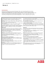ABB SACE Emax 2 Instructions Manual предпросмотр