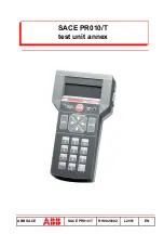 Предварительный просмотр 1 страницы ABB SACE PR010/T Manual