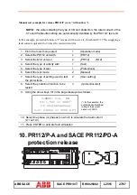 Предварительный просмотр 28 страницы ABB SACE PR010/T Manual